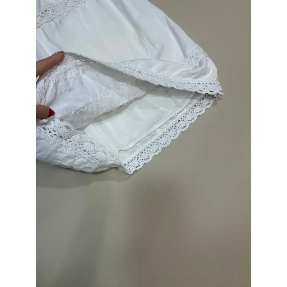 Sister New York White Bardot white mini Dress Medium